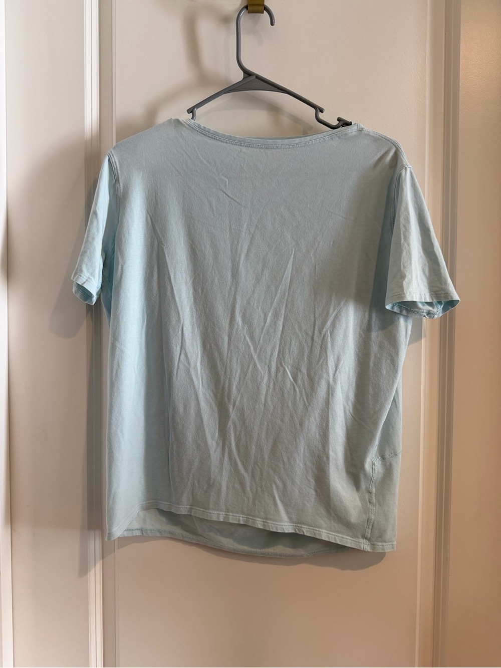 lululemon athletica Light Blue Short Sleeve Tee